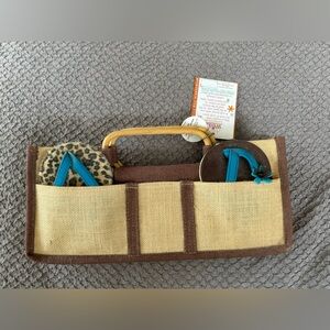 Fun Drinkwear flip flop drink coasters and wine bag.